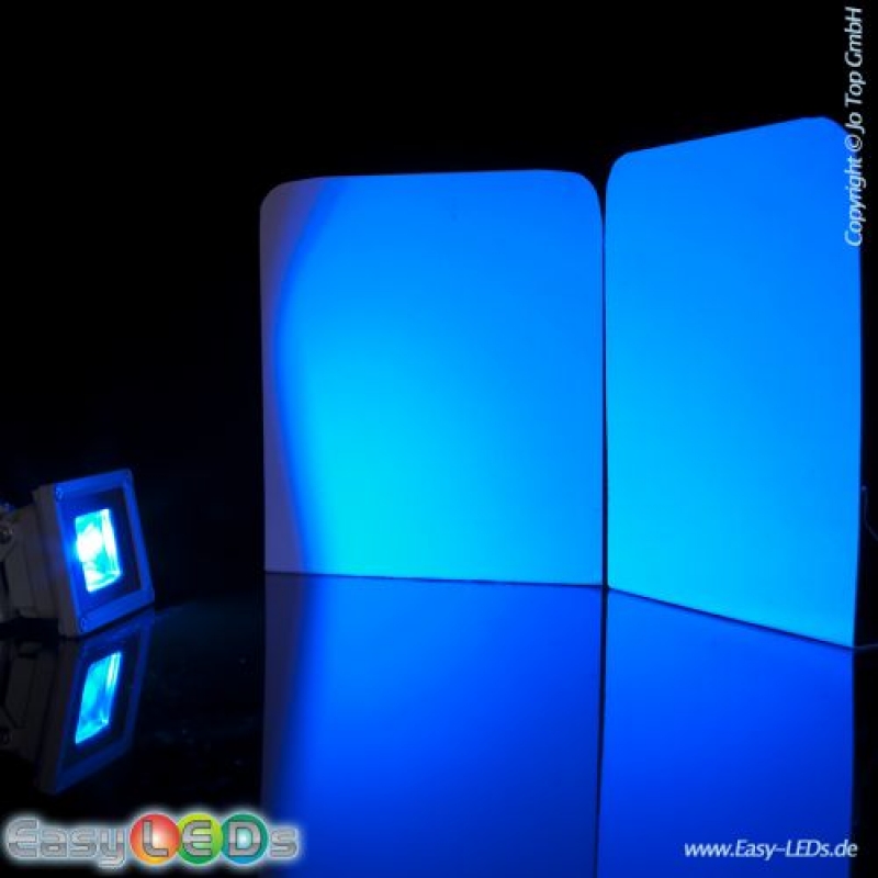 A LED Fluter SuperSlim 30 Watt blau IP65